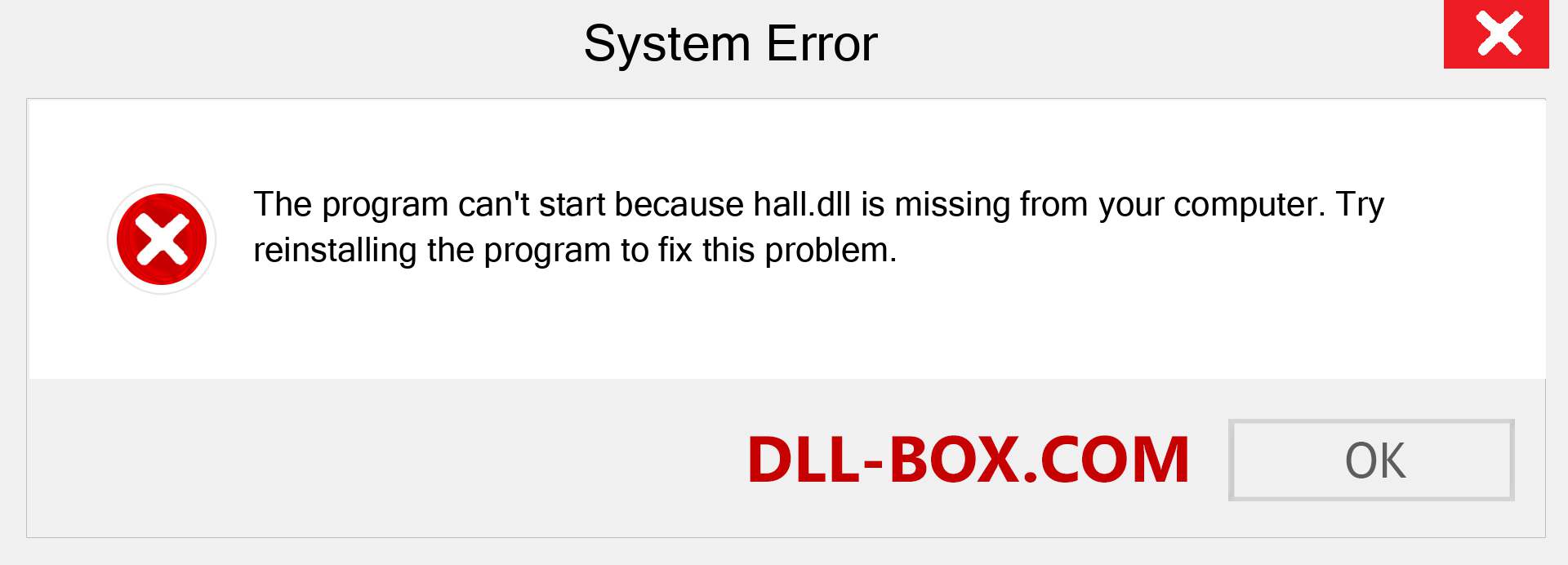  hall.dll file is missing?. Download for Windows 7, 8, 10 - Fix  hall dll Missing Error on Windows, photos, images